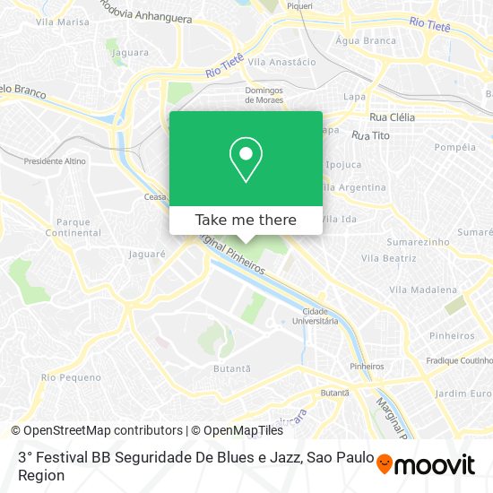 3° Festival BB Seguridade De Blues e Jazz map