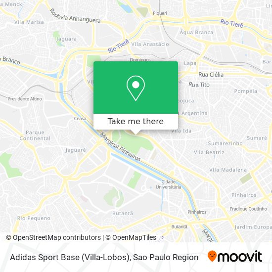 Mapa Adidas Sport Base (Villa-Lobos)