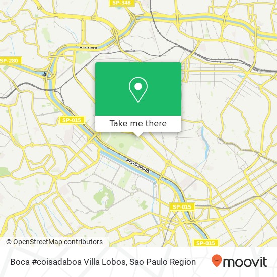 Boca #coisadaboa Villa Lobos map