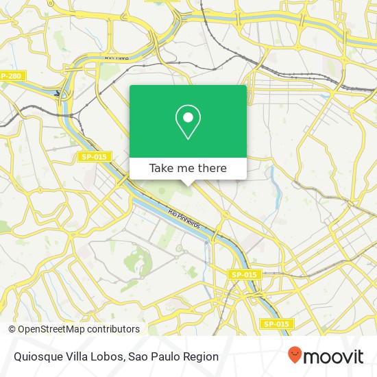 Quiosque Villa Lobos map