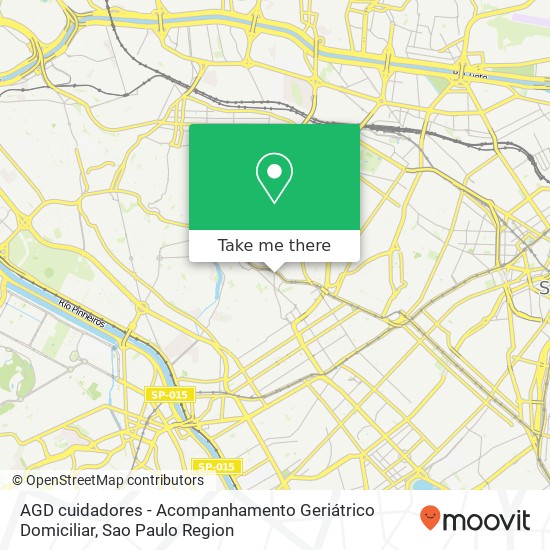 AGD cuidadores - Acompanhamento Geriátrico Domiciliar map