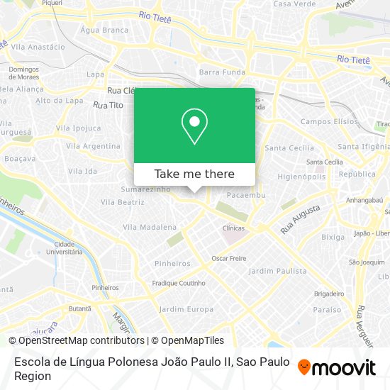 Escola de Língua Polonesa João Paulo II map