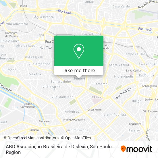 ABD Associação Brasileira de Dislexia map