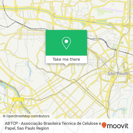 ABTCP - Associação Brasileira Técnica de Celulose e Papel map