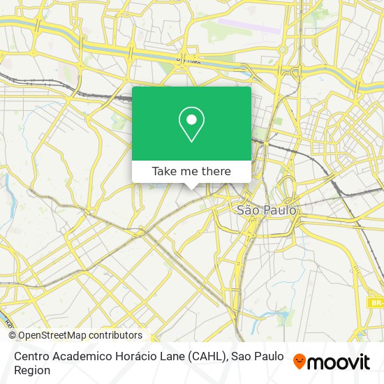Mapa Centro Academico Horácio Lane (CAHL)
