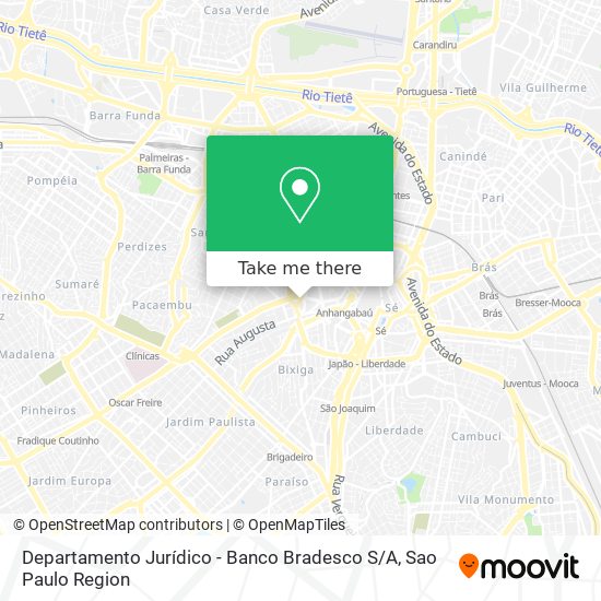 Departamento Jurídico - Banco Bradesco S / A map