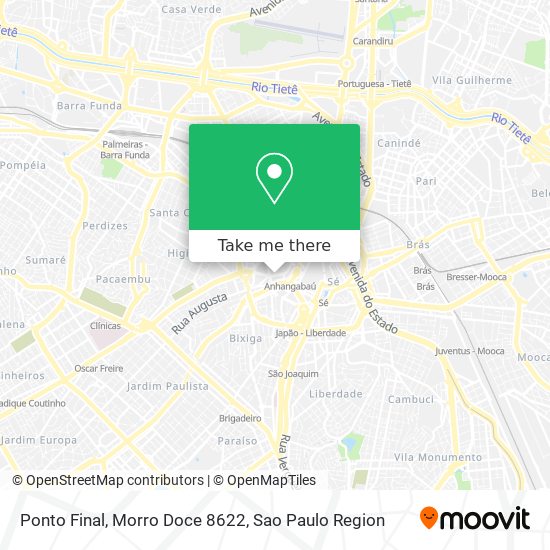 Mapa Ponto Final, Morro Doce 8622