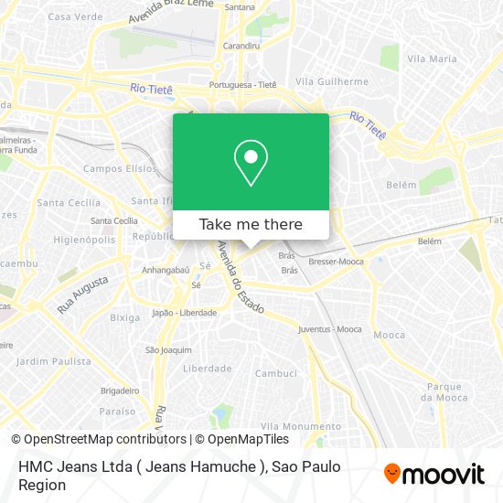 Mapa HMC Jeans Ltda ( Jeans Hamuche )