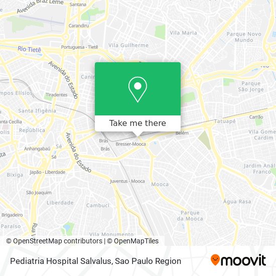 Pediatria Hospital Salvalus map