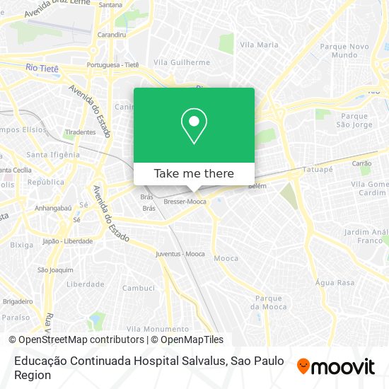 Educação Continuada Hospital Salvalus map