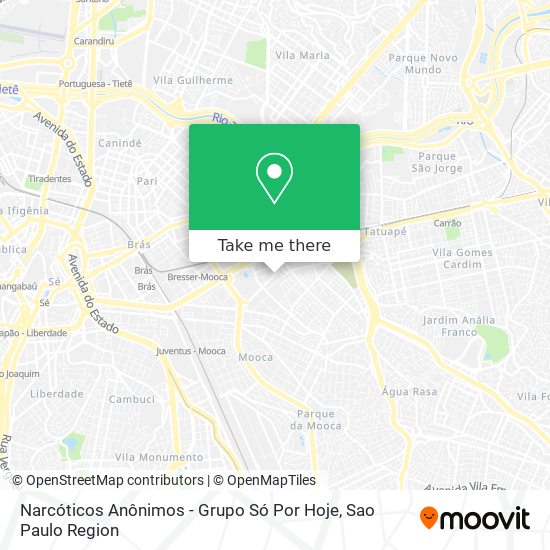 Narcóticos Anônimos - Grupo Só Por Hoje map