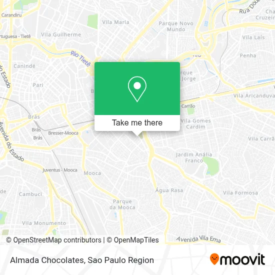Almada Chocolates map