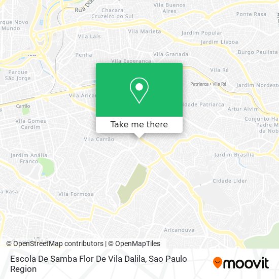 Escola De Samba Flor De Vila Dalila map