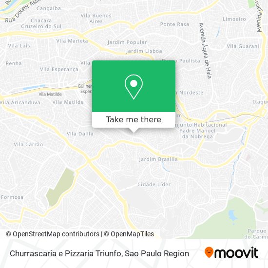 Churrascaria e Pizzaria Triunfo map