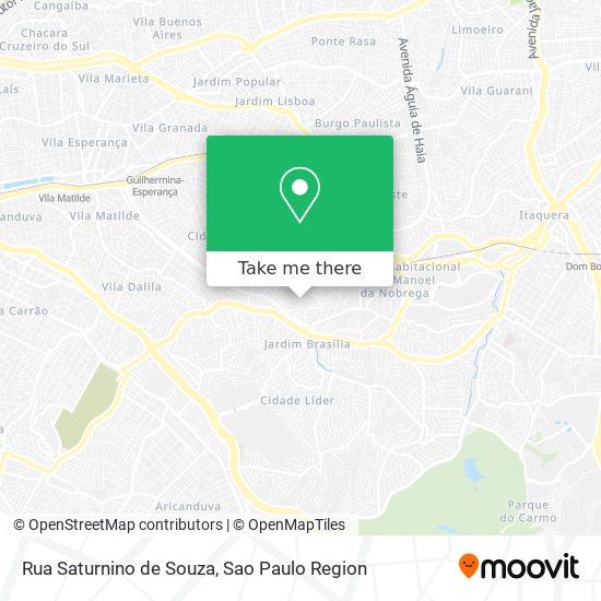 Mapa Rua Saturnino de Souza