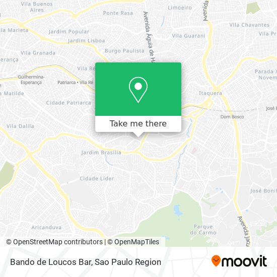 Bando de Loucos Bar map
