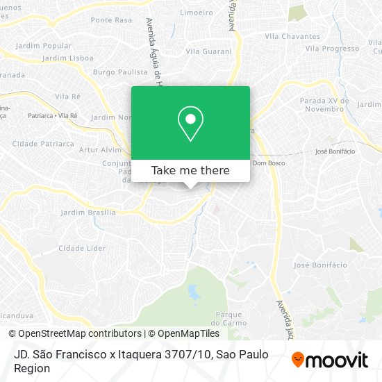 JD. São Francisco x Itaquera 3707 / 10 map