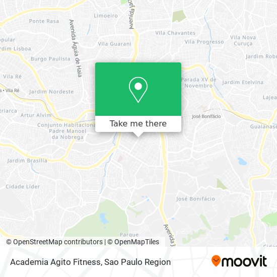 Mapa Academia Agito Fitness