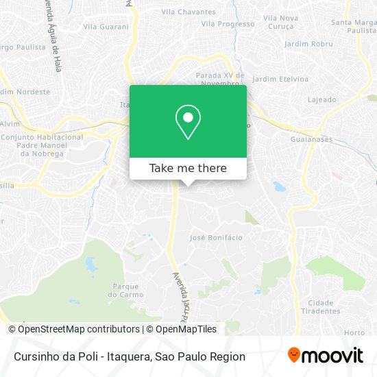 Cursinho da Poli - Itaquera map