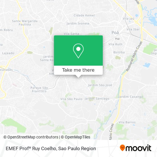 Mapa EMEF Profº Ruy Coelho