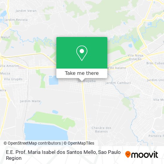 E.E. Prof. Maria Isabel dos Santos Mello map