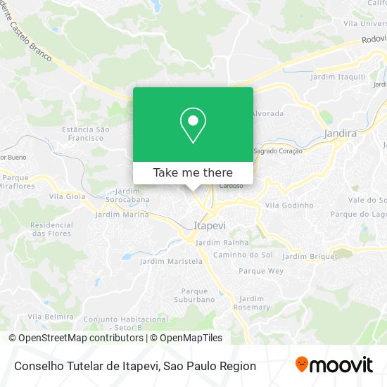 Conselho Tutelar de Itapevi map