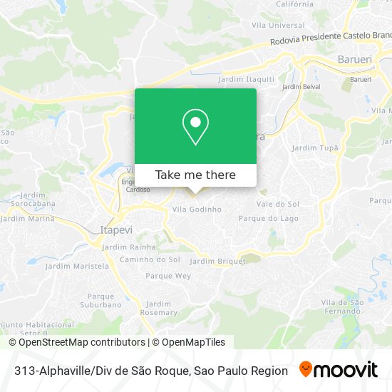 Mapa 313-Alphaville / Div de São Roque