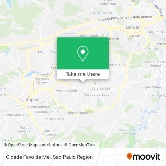 Cidade Favo de Mel map