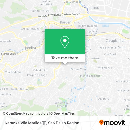 Karaoke Vila Matilde🎶🎤 map