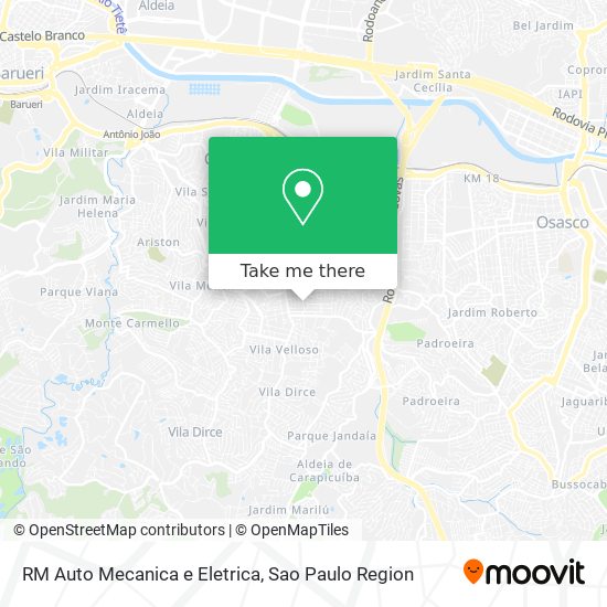 RM Auto Mecanica e Eletrica map
