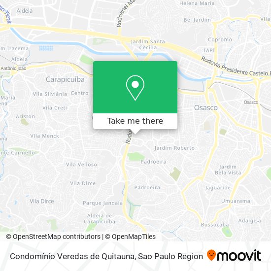 Condomínio Veredas de Quitauna map