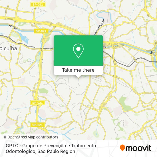 GPTO - Grupo de Prevenção e Tratamento Odontológico map