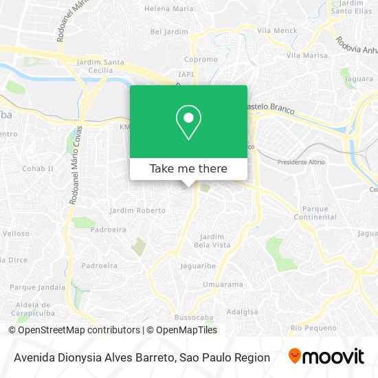 Avenida Dionysia Alves Barreto map