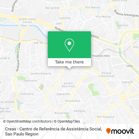 Creas - Centro de Referência de Assistência Social map