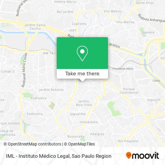 IML - Instituto Médico Legal map