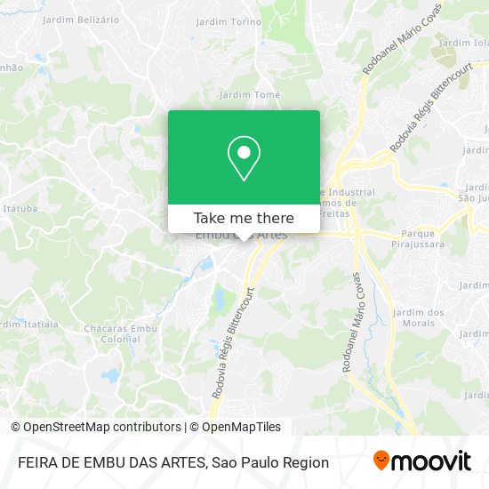 Mapa FEIRA DE EMBU DAS ARTES