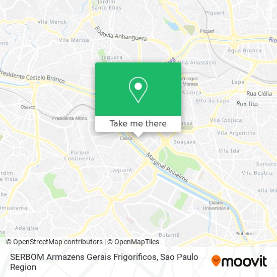 SERBOM Armazens Gerais Frigorificos map