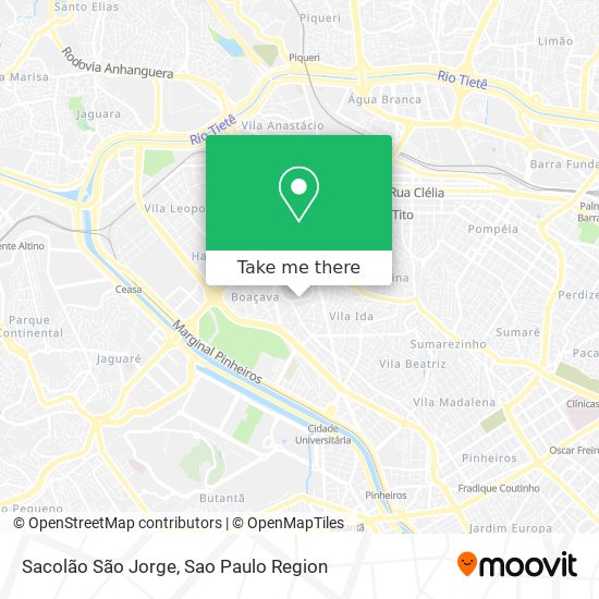 Sacolão São Jorge map