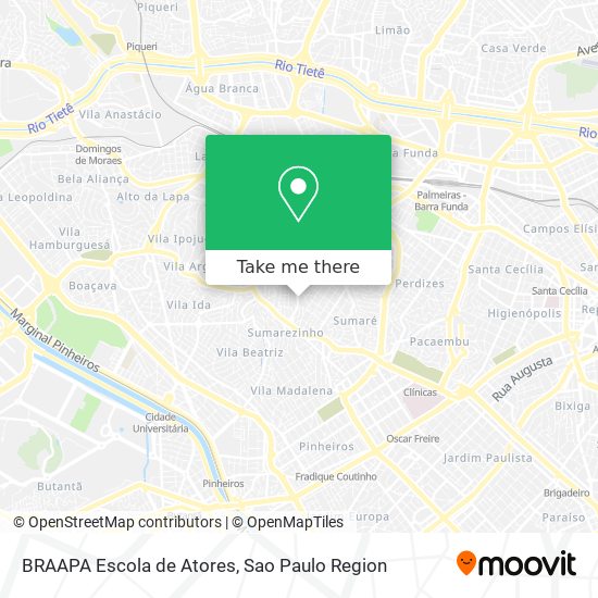 BRAAPA Escola de Atores map