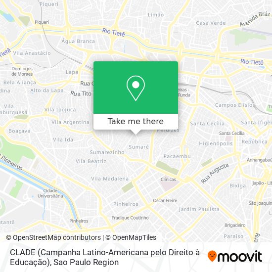 CLADE (Campanha Latino-Americana pelo Direito à Educação) map