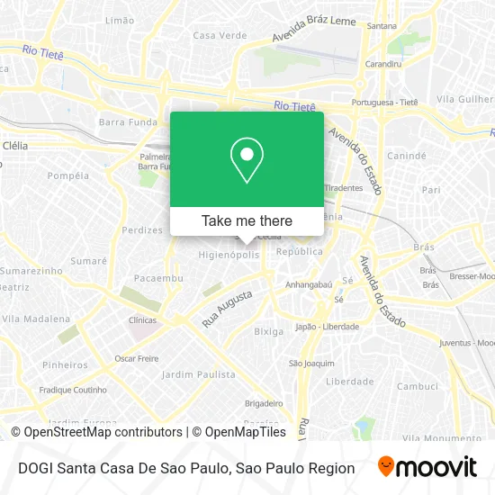 DOGI Santa Casa De Sao Paulo map