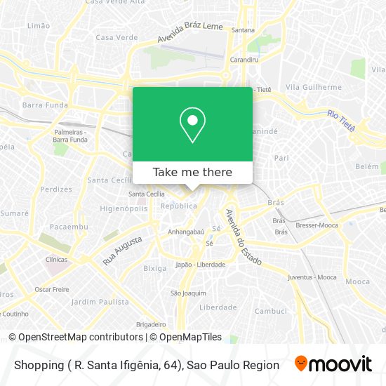 Mapa Shopping ( R. Santa Ifigênia, 64)