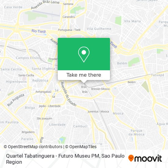 Quartel Tabatinguera - Futuro Museu PM map