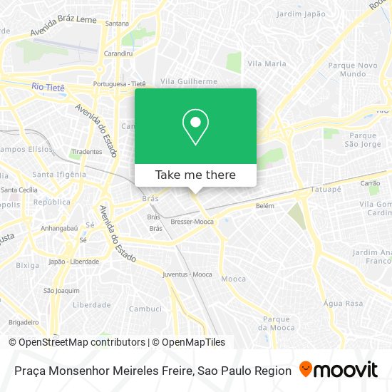 Mapa Praça Monsenhor Meireles Freire