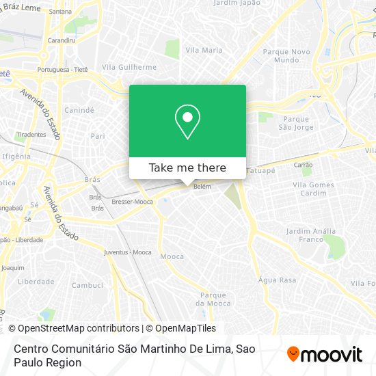 Mapa Centro Comunitário São Martinho De Lima