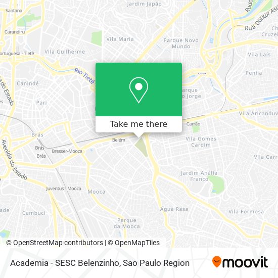 Academia - SESC Belenzinho map