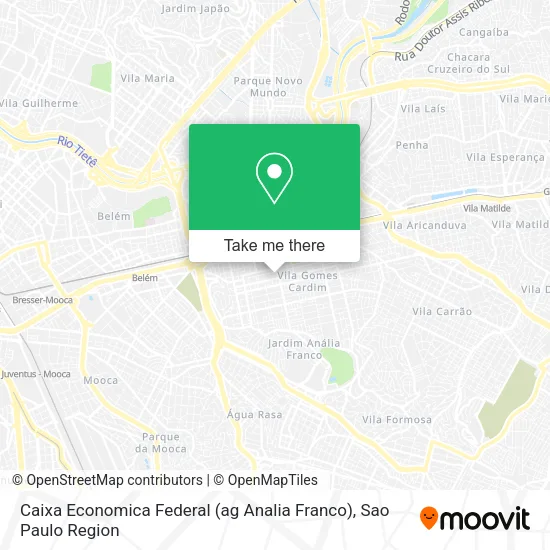 Caixa Economica Federal (ag Analia Franco) map