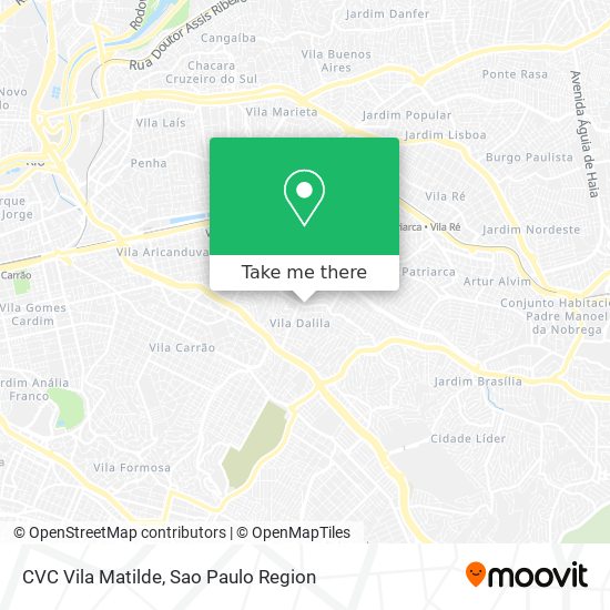 CVC Vila Matilde map