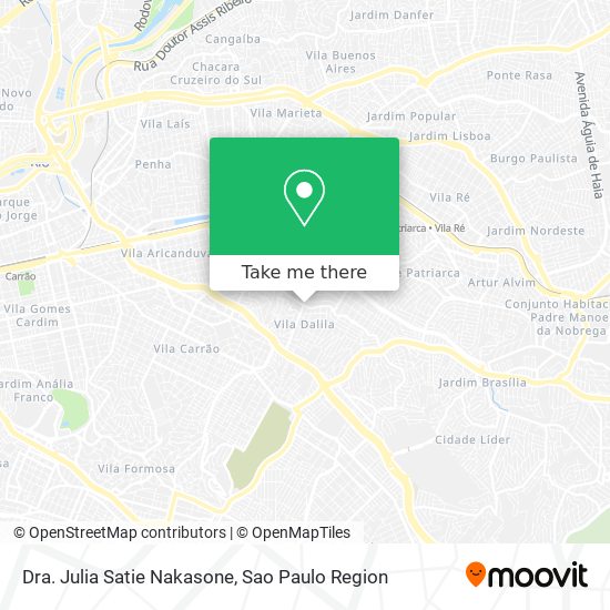 Mapa Dra. Julia Satie Nakasone