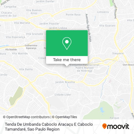 Tenda De Umbanda Caboclo Aracaçu E Caboclo Tamandaré map